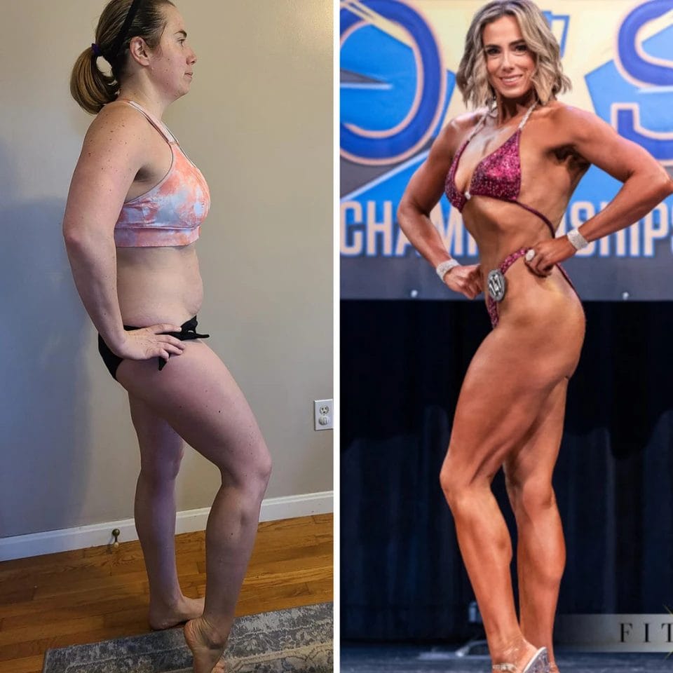 Woman posing before & after9
