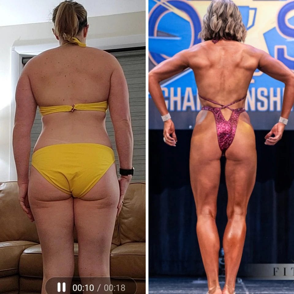 Woman posing before & after22
