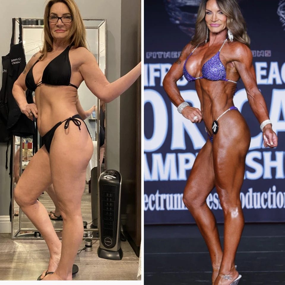Woman posing before & after24
