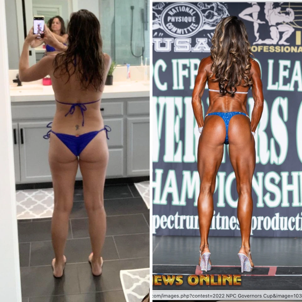 Woman posing before & after26