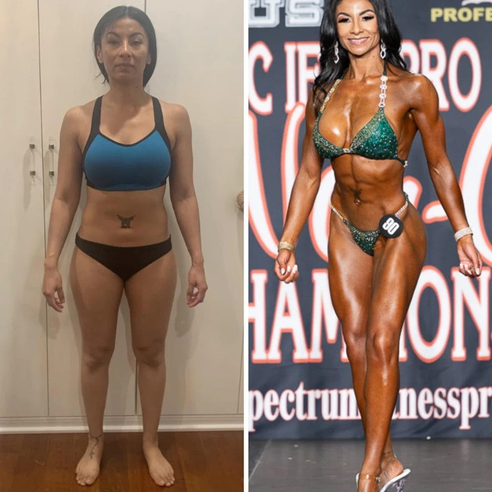 Woman posing before & after28