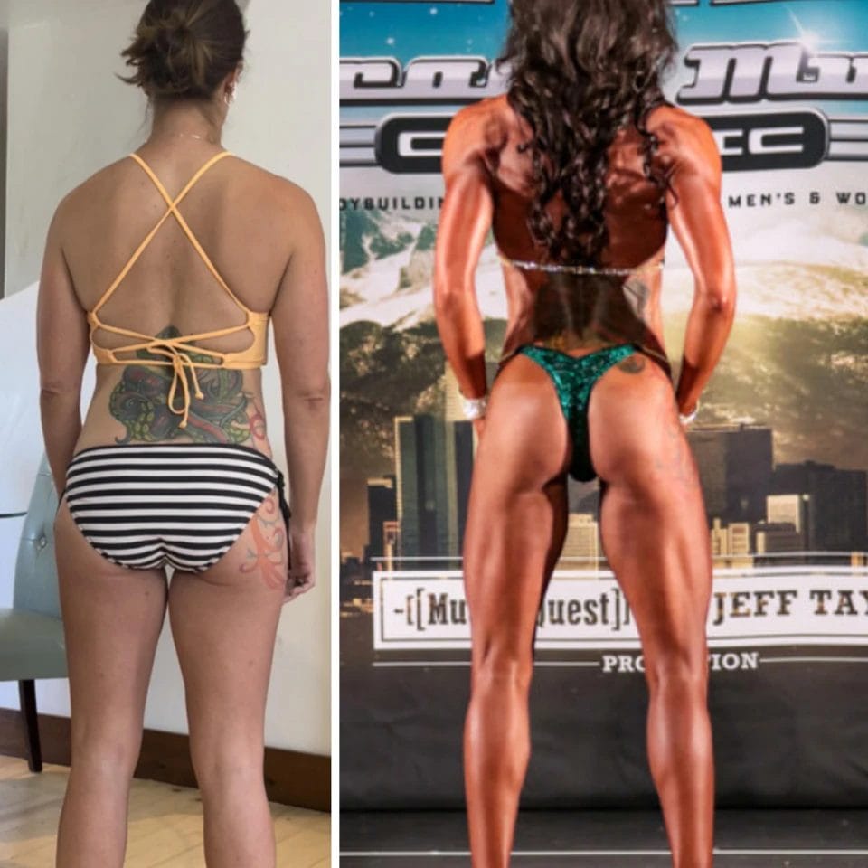 Woman posing before & after29