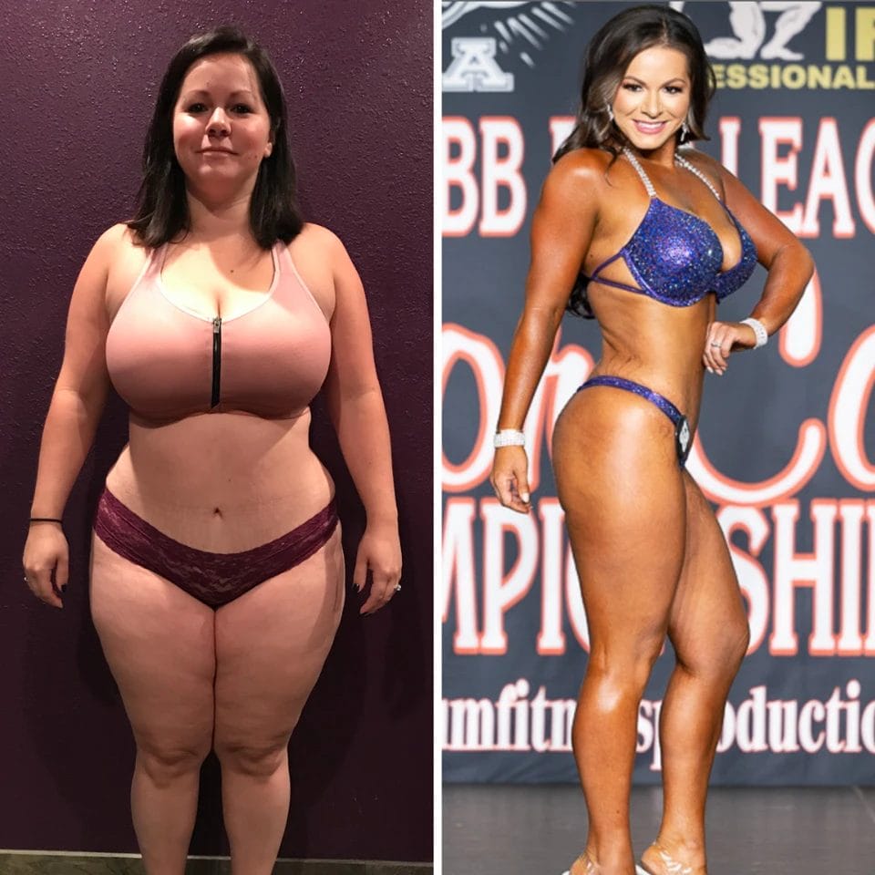 Woman posing before & after31
