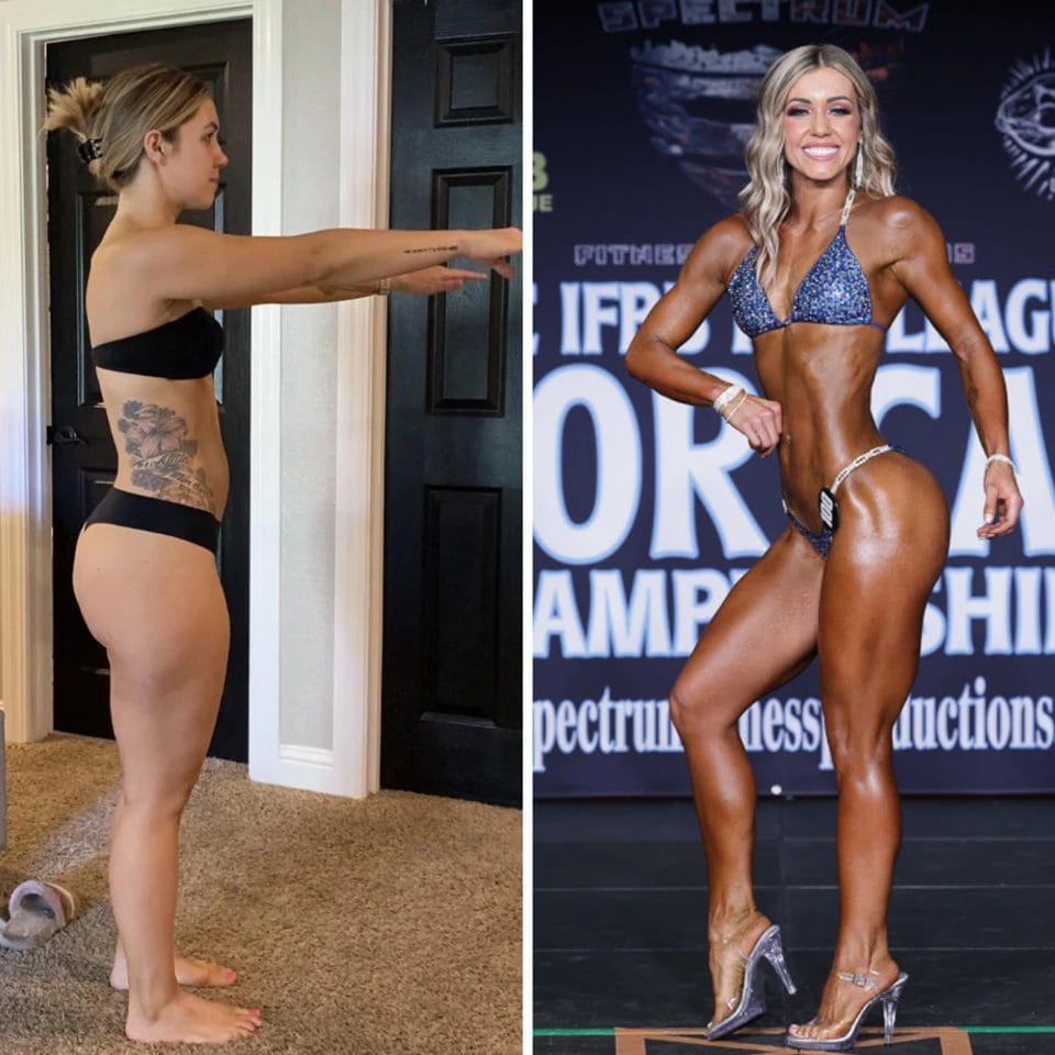 Woman posing before & after32