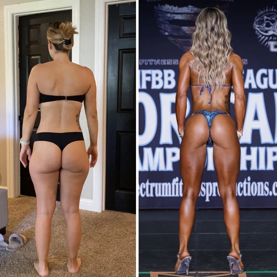 Woman posing before & after34