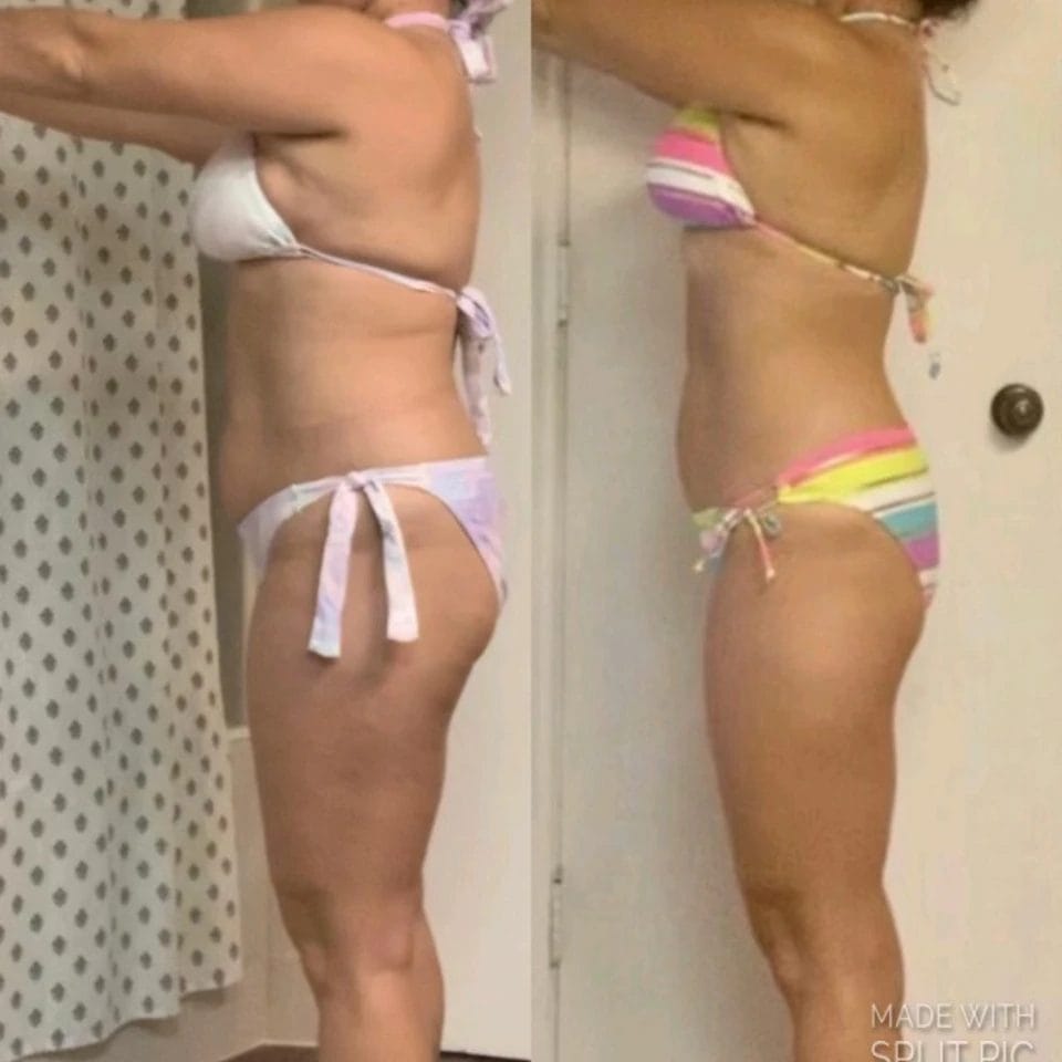 Woman posing before & after37