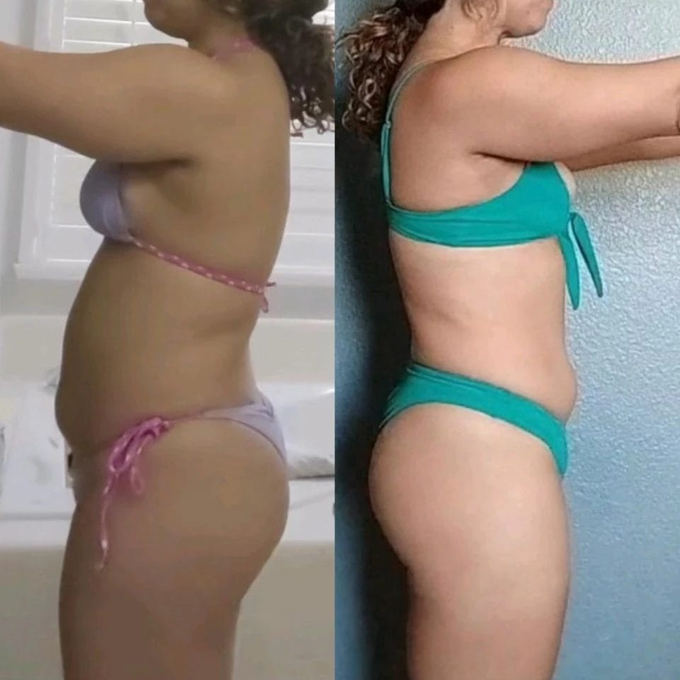 Woman posing before & after38