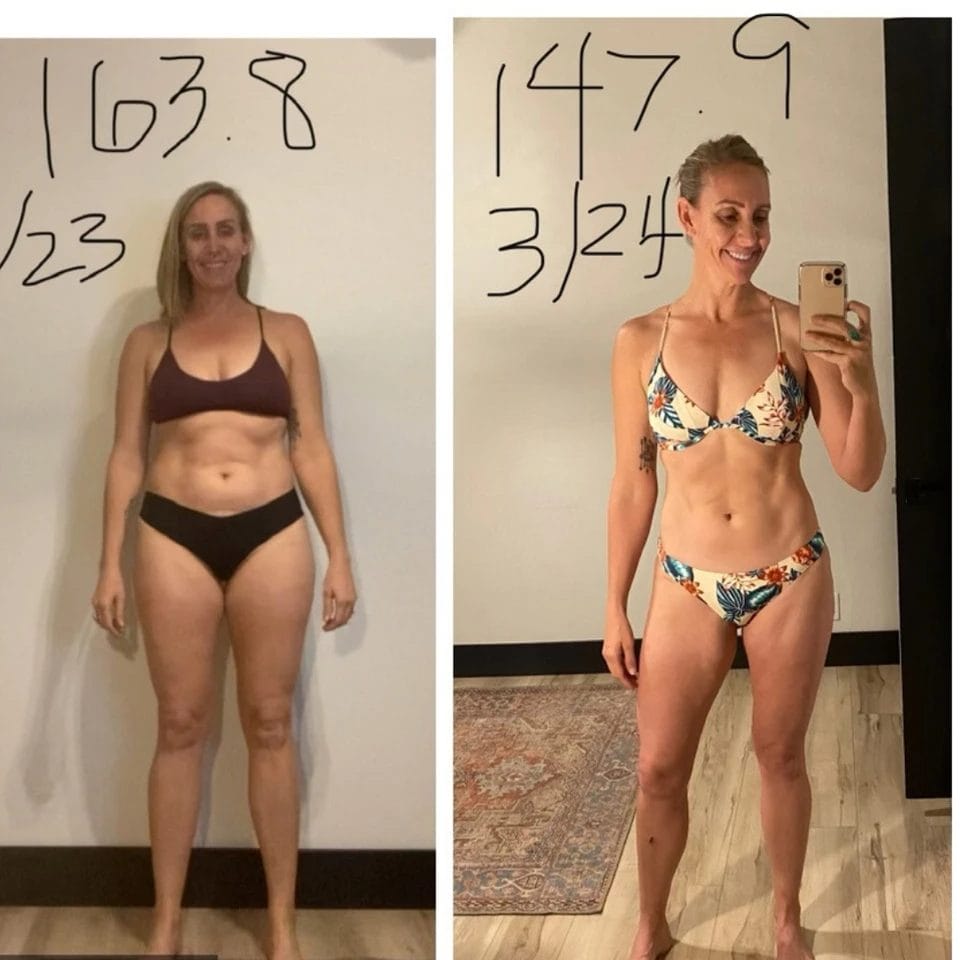 Woman posing before & after42