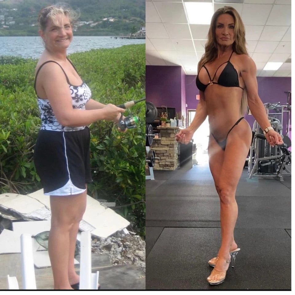 Woman posing before & after43